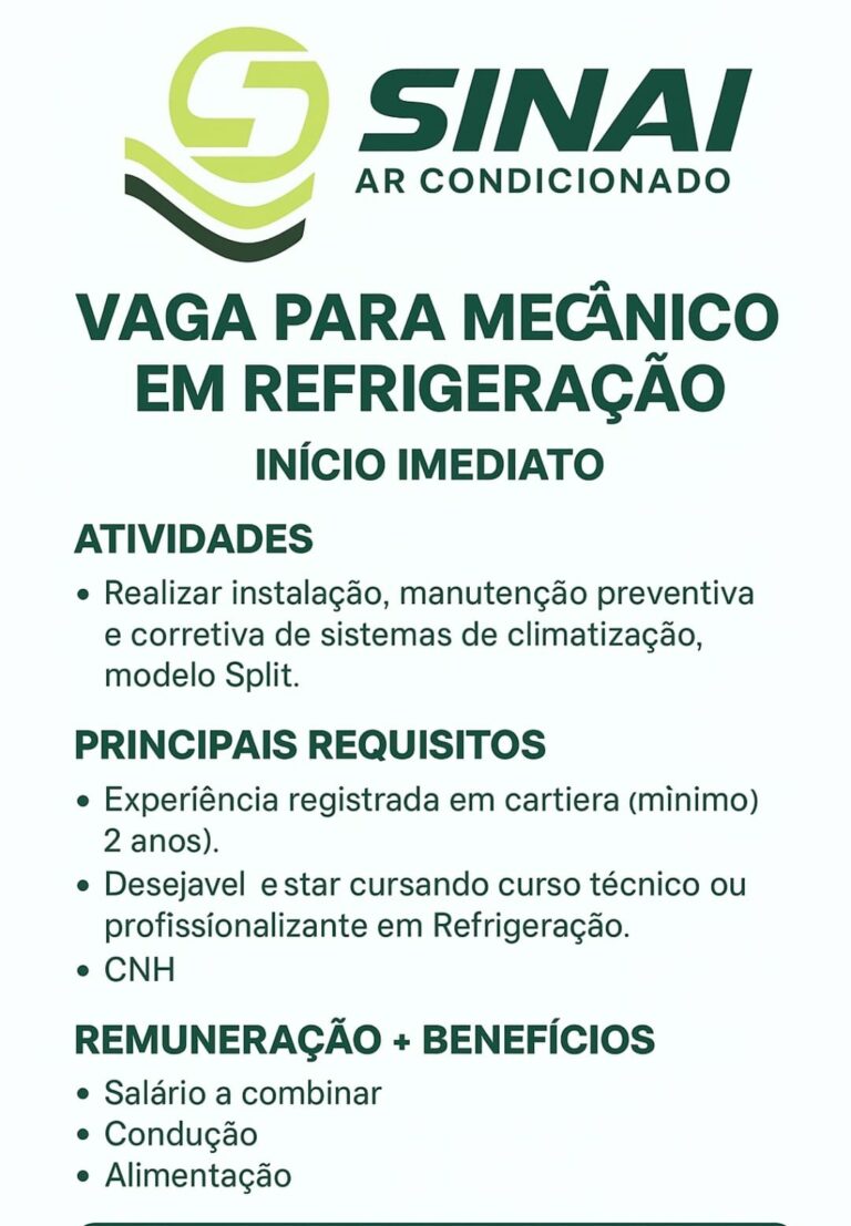 mecanico refrigeração